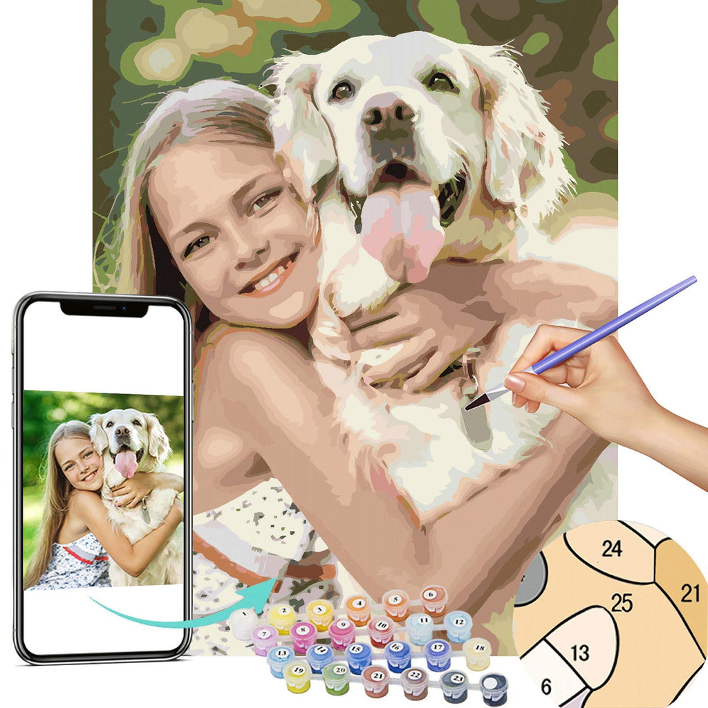 Custom Paint By Numbers 24/36 Color Personalised