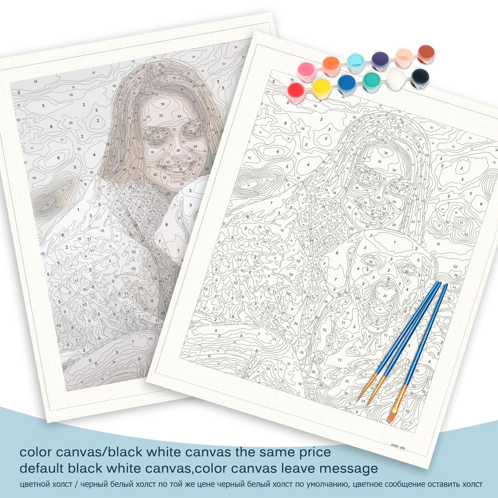 Custom Paint By Numbers 24/36 Color Personalised