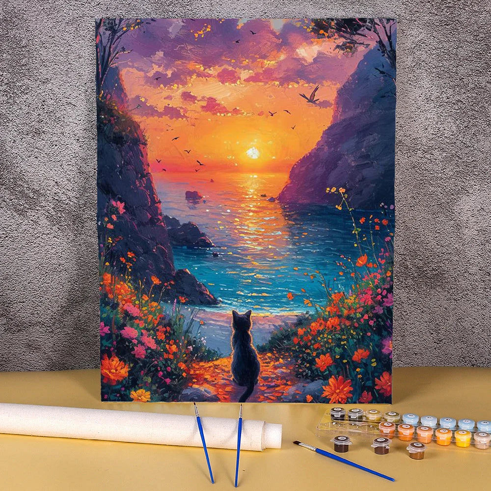 Painting By Numbers Adults Crafts Flowers Mountains