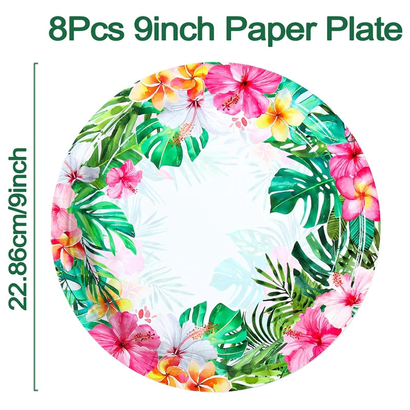 Hawaii Aloha Hawaiian Disposable Tableware