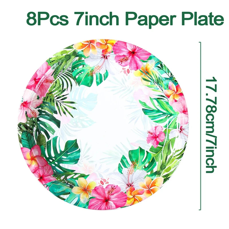 Hawaii Aloha Hawaiian Disposable Tableware