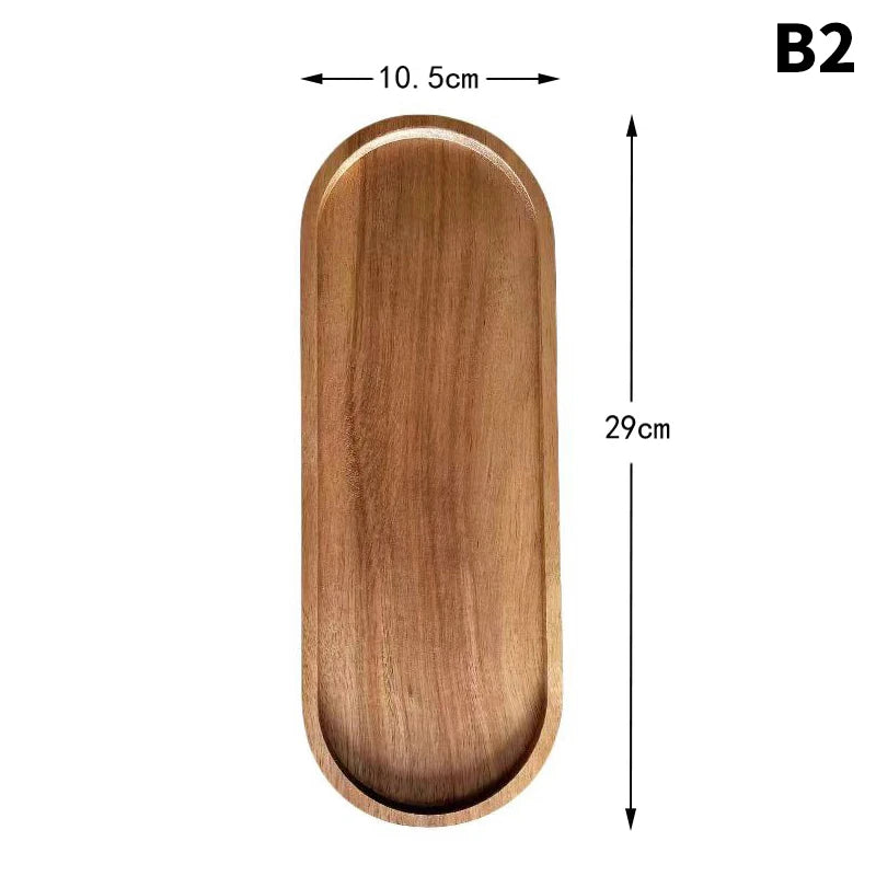 Solid Wood Food Tray