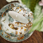 Equatorial jungle bone china Tea Set