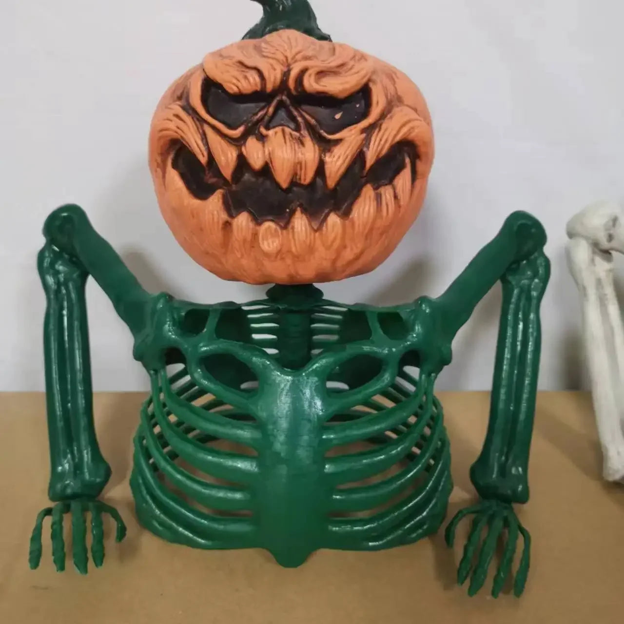 Halloween Scary Glowing Skull Skeleton Decoration