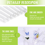 Reusable Butterfly Straws multicolor