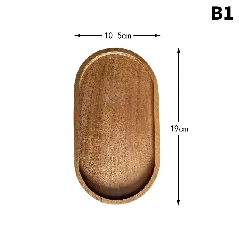Solid Wood Food Tray