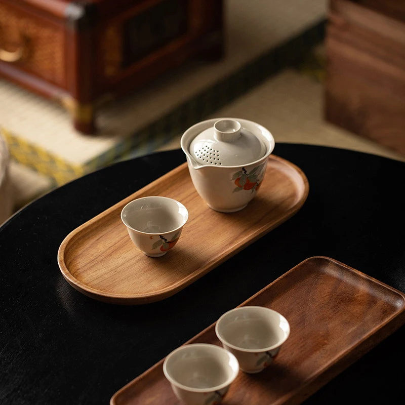 Solid Wood Food Tray